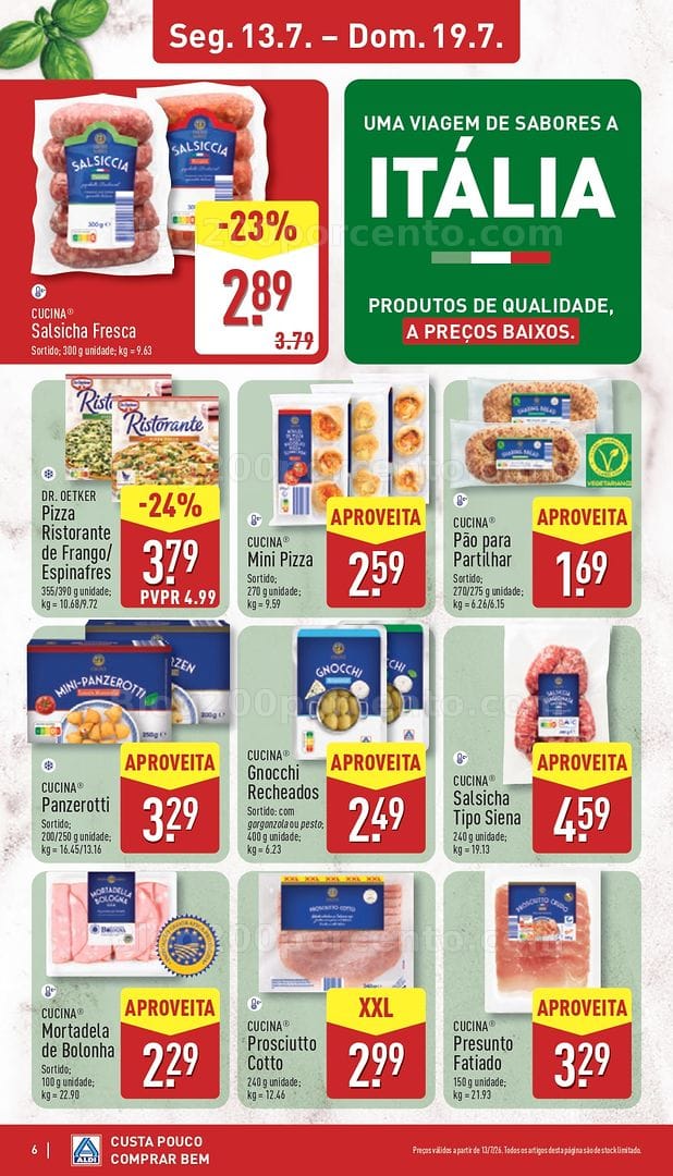 Antevisão Folheto ALDI Sabores do Mundo Promoções de 13 a 19 julho